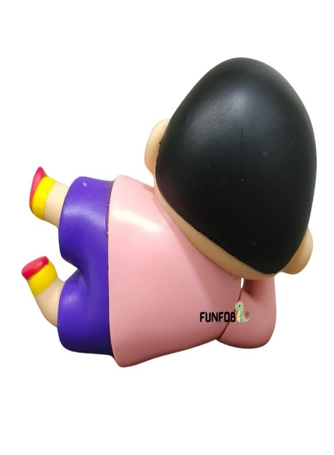 FUNFOB Shinchan Action Figure Length - 10CM Figurine Cartoon Figures Toys for Boys & Girls PVC Multicolour | Shin Pose Red - Image 5